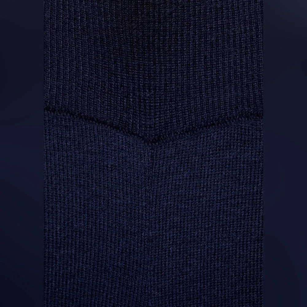 Mango MNG- sweater knit navy blue pants